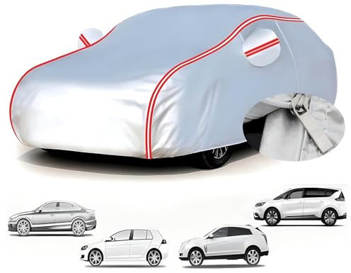 Autoabdeckung Vollgarage für V𝐨lksw𝐚gen Golf 2017 3-Türer 2017-2020(425,8x179x149,2cm),Wasserdicht, staubdicht, schmutzabweisend und Kratzfest, Schutz für alle Jahreszeiten