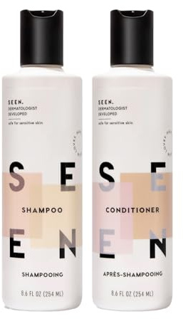 Hair Care Shampoo and Conditioner, Fragranced Non-Comedogenic and Sulphate Free, Dermatologist Developed, Safe for Sensitive and Acne Prone Skin
