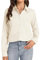 J.VER Damen Hemdbluse Langarm Freizeit Business Blusen und Tuniken für Damen Beige, M