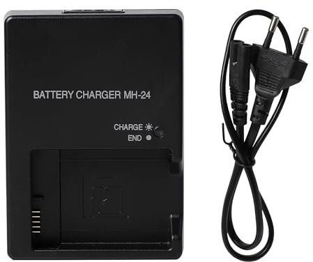 Fuworance MH-24 8.4V Appareil Photo Chargeur de Batterie EN-EL14 EN-EL14A Compatible avec Nikon D3100 D3200 D3300 D3400 D3500 D5100 D5200 D5300 D5500 D5600 P7000 P7100 P7700 P7800 Chargeur Rapide