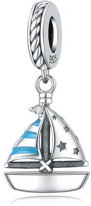PANPOKI Charms Anhänger aus 925er Sterlingsilber, Bead Charm für Damen, kompatibel mit europäischen Armbändern und Halsketten