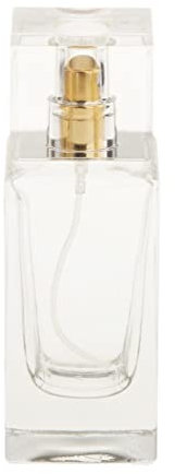 Botella de perfume vacía de 50 ml, atomizador rectangular, recargable, regalo de viaje