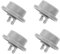 GLEAVI 4piezas Ruedas De Repuesto Para Lavavajillas Ruedecillas Para Estante Inferior Instalación y Rápida Compatibles Con y Partes y Accesorios Para Lavavajillas