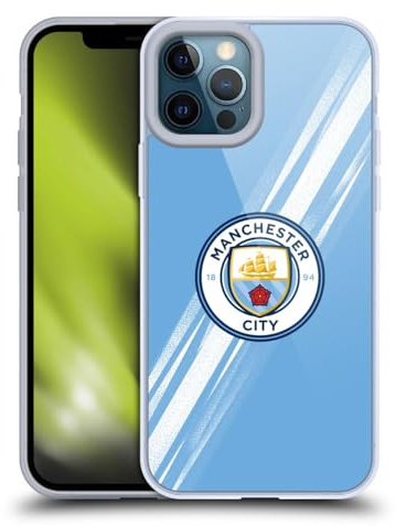 Head Case Designs Officially Licensed Manchester City Man City FC Home 2025/26 Badge Kit Gel Case [Military Grade Protection] Compatible With Apple iPhone 12 Pro Max