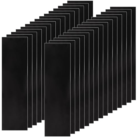30pcs Anti Tarnish Strips Tabs, Black Anti Tarnish Paper Tabs for Jewellery Bags, Rectangular Jewelry Tarnish Protector Paper, Can Be Cut to Any Size, for Earrings Necklaces Rings Bracelets (5x18cm)
