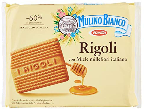 Mulino Bianco - Biscotti Frollini, con Miele Italiano - 5 pezzi da 800 g [4 kg]