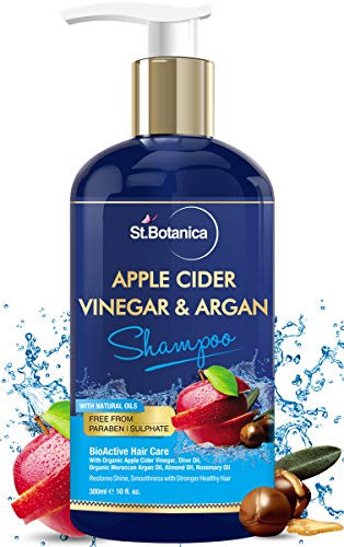 StBotanica Apfelwein Essig & Argan Haarshampoo – 300 ml – ohne Sulfat, ohne Parabene, ohne Silikon