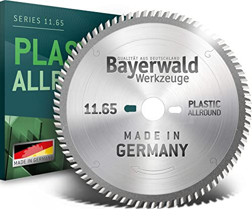 Bayerwald - HM Kreissägeblatt - Ø 190 mm x 2,5 mm x 30 mm | Wechselzahn mit Fase (56 Zähne) | Nebenlöcher: 2/7/42 | Spezialsägeblatt für Acryl & Kunststoffe