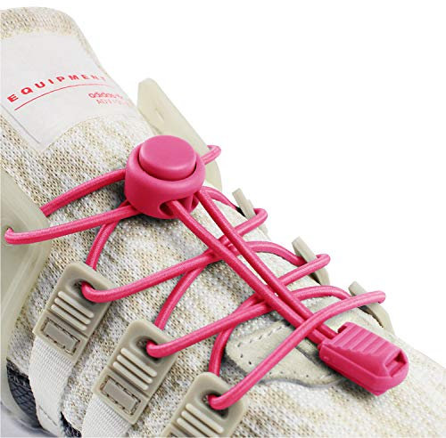 INMAKER Lacets Élastique, Lacets Chaussures Autobloquants Sans Laçage 120CM Pour Unisexe Enfants Adultes Rose