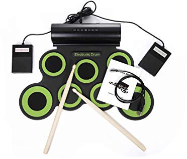Batterie électronique Avec Pad De Percussion, Portable électronique Roll Up Tambour, Parfait Pour Les Débutants Et Les Enfants - Soutenir Les Jeux DTX