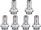 Bewinner Barb Anschlüsse 6 PCS PC Wasserkühlung 2 Touch Anschluss G1 / 4 Gewindestutzen Anschluss für Rohr, Edelstahl(9mm)
