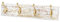 Lashuma 4er Wandgarderobe Vintage, Badezimmer Hakenleiste Antik Gold, Nostalgie Mehrzweckhaken Größe 45x10 cm