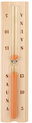 Fdit Sauna Sanduhr Sanduhr aus Holz Wand-Sauna Sanduhr-Saunauhr für den Saunaraum MEHRWEG VERPAKUNG