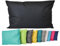 JACK Outdoor Lounge Kissen 30x50cm Dekokissen inkl. Füllung Wasserfest Sitzkissen Garten Stuhl Lotus Effekt, Farbe:Schwarz