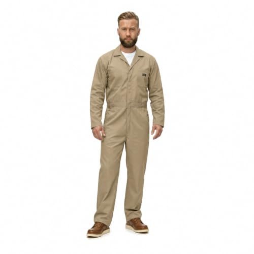 Natural Uniforms Langärmeliger Herren-Overall mit Reißverschluss, flecken- und knitterarm