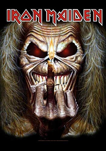 Iron Maiden Posterfahne Eddie Finger Fahne Poster Flagge Flag Textilposter Posterflagge Fahne