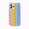 Fidget Toys Handyhülle,Pop-It Fidget Phone Case,Pop Fidget Stressspielzeug Bubble Phone Case,3D Pop Bubble Stress Relief Zappeln Sensory Toy,Silikon Schutzhülle Stoßfest Hülle für iPhone 11 Pro Max