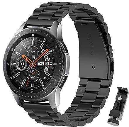 BDIG Correa Compatible para Amazfit GTR 2/2e/GTR 3/GTR 3 Pro, Correa 22mm Acero Inoxidable Metal Reemplazo Pulsera para Huawei Watch GT/GT 2 46mm/Galaxy Watch 3 45mm