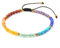 GEHECRST 7 Chakra Edelstein Armband für Damen Herren - Perlen, Lavastein, Yoga, Healing Reiki Energietherapie - Glückbringend (Gewebtes Armband 4mm)