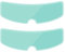YUANHONGJIAN 2 Pieces Universal Helmet Anti-Fog PatchMotorcycle Helmet Anti-Fog Helmet Patch Full-Frame Motorcycle Helmet Anti Fog Film Ultra Clear Mist Visor Goggles Stickers