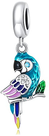 Bracelet à breloques en argent sterling 925 avec renard, lune, chat, papillon, pour bracelet Pandora, fille, sœur, maman, Animal