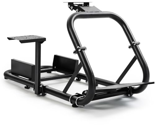 Dardoo G920 Racing Steering Wheel Stand Gaming Simulator Cockpit with Shifter Lever Fits for Logitech G25 G27 G29 G920&G923 Thrustmaster T300RS TX Fanatec PC PS4 Xbox Without Wheels and Pedals