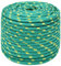 vidaXL Corde de Bateau Corde de Levage Câble d'Amarrage Ancrage Navire Lignes de Gréement Corde à Linge Vert 12 mm 50 m Polypropylène