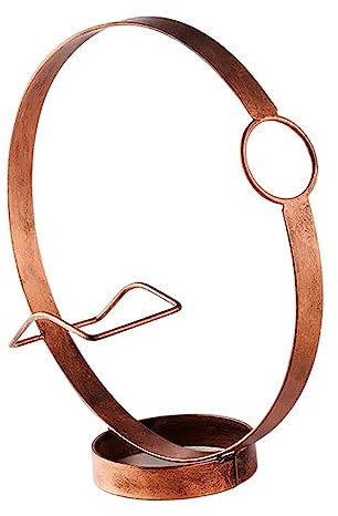 JISADER Porte-Bouteille en Métal,Casier à Vin,Étagère à Vin,Porte-Bouteilles de Vin Moderne,Support pour Bouteille de Vin,Range Bouteilles pour Cuisine,Décoration de La Maison,24.5x9.5x26.5cm