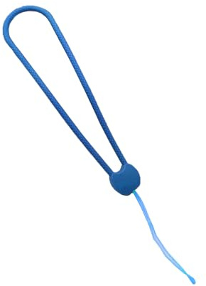 Boweain Handgelenkband aus Silikon für Handy, Schlaufe aus Silikon, farbig, Handschlaufe, langlebig und elastisch, für Handy, Schlüsselanhänger, Geldbörse, Mini-Kameras, Badge, MP3-Player, Blau