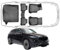 Trimak Passgenau 3D Fussmatten & Kofferraumwanne Auto Set Kompatibel mit Mercedes EQC 2019-2023 Auto Zubehör Gummimatten & Kofferraummatte Autos Allwetter Geruchlos rutschfest Schwarz