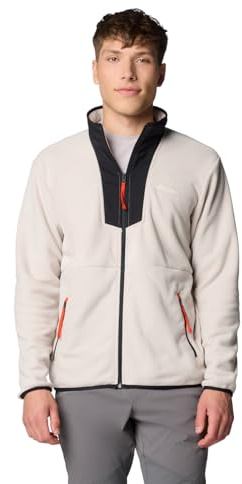 Columbia Men's Sequoia Grove Full Zip Fleece, Dark Stone/Black/Spicy Pulls, 3X