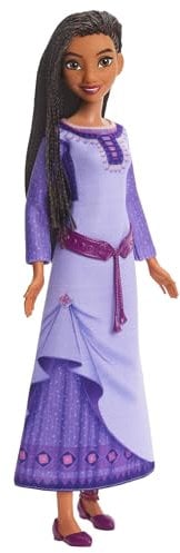 Disney Wish Il Potere dei Desideri Asha cantante Bambola che canta in spagnolo con Stella e vestito, ispirato al film, giocattolo +3 anni (HXJ19)