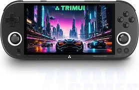 TRIMUI SMART PRO Console di gioco portatile, 4,96 pollici IPS Sistema Linux Console da Gioco Arcade con Scheda 128G e 12700+Giochi