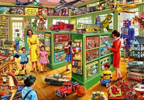 Bluebird Puzzle - Toy Shop Interiors, 1000 Teile Puzzle - Spielwarengeschäft - Puzzle für Erwachsene