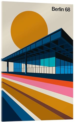 Posterlounge Berlin 68 Acrylglasbild von Bo Lundberg 20 x 30 cm Bunt Wandbilder Wanddeko