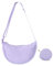APMGONT Damen Halbmond Crossbody Schultertasche, Halbmond Casual Crossbody Bag, Tragbare Halbmond Tasche, Damen Halfmoon Crossbody Bag, Täglich lässig Halbmond-Tasche mit Münzgeldtasche (Lila)