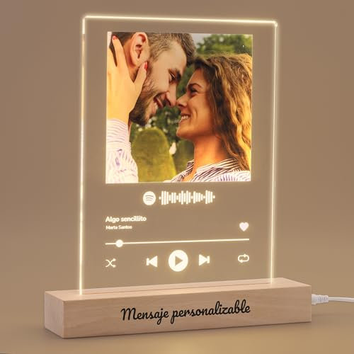 Placa Spotify Personalizada | Lampara Spotify Personalizada con Luz | Cuadro Spotify Personalizado | Regalos Originales para Mujer | Regalos Originales para Parejas | Regalo Madre | Regalo Padre