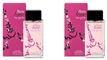 Jacques Saint Pres Paris Love Eau de Parfum, Damen, 100 ml (Packung mit 2)