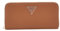 GUESS Women Laurel SLG Large Zip Around Wallet, Cognac