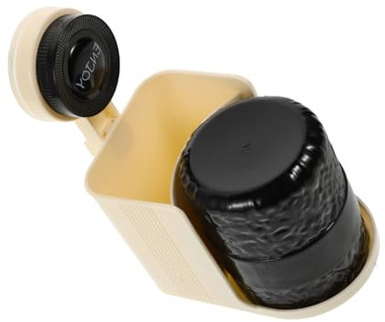 MAGICLULU Zahnbürstenhalter Mit Saugnapf Bohrfrei Abnehmbar Organizer Für Zahnbürsten Becher Und Zahnpasta Für Badezimmer Und Dusche Pet-Material Schwarz