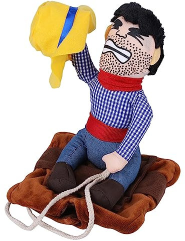 Niedliches Haustier-Reitkostüm – Bezauberndes Haustier-Outfit für Hunde und Katzen – Lustige Tier-Verkleidung für Partys und Veranstaltungen (XL Reitoutfit)