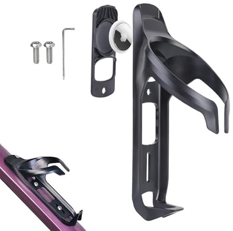 Airtag Fahrrad versteck mit Flaschenhalter,Fahrradhalterung für Apple Air Tag,Airtag Halterung Fahrrad [Schwarz]
