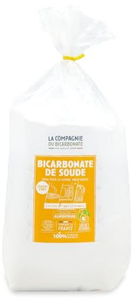 Bicarbonate de Soude Grains Fins - Sachet Kraft 3kg - Qualité Alimentaire 100% Pure - Nettoyage, Cuisine, Soin Corporel - Recharge Écologique Kraft - Multi-usages Maison -La Compagnie du Bicarbonate.