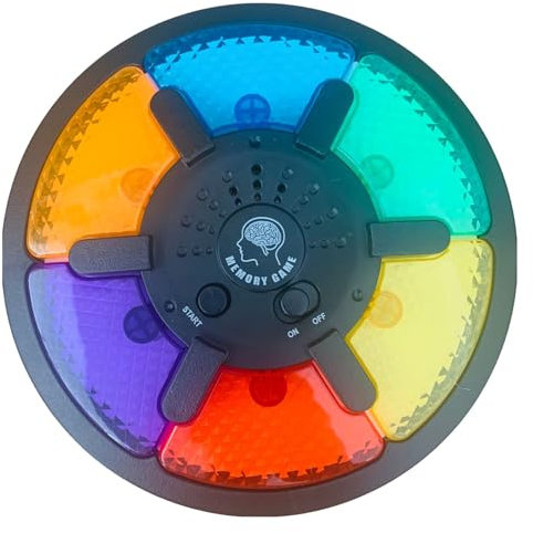 lmoikesz Elektronisches Gedächtnisspiel mit Lichtern, Farbgedächtnisspielzeug für Mehrspielerspaß, ABS Reaktions Herausforderungsspielzeug, Gedächtnisspiele