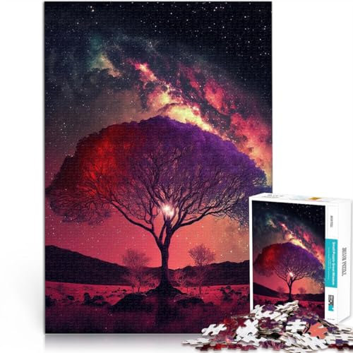 Staycation: Zeit totschlagen bunter Baum Puzzle für Erwachsene mit 2000 Teilen 70x100cm Perfekte Dekoration für und ab 14 Jahren