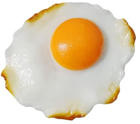 Garneck Künstliche Spiegeleier Realistische Fake Food Modelle für Pranks Küchen Dekoration und Fotografie für Kreative Kochspiele Scherzartikel