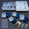 Woohome 11 Stück Schmuck Silikonform Wassermuster Anhänger Basteln Gießform Resin Form und Werkzeug Erstellen für Schmuck Handwerk DIY