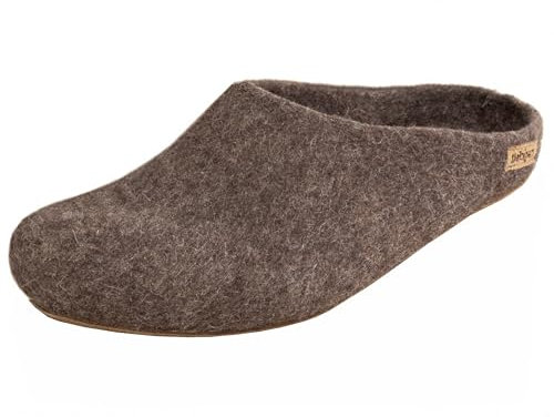 Magicfelt 729 Kamel-Filzhausschuh - Damen & Herren Pantoffeln aus echter Kamelhaar-Wolle Camel, 40