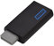 Adaptateur de conversion Wii vers HDMI pour Full HD, adaptateur Wii HDMI avec sortie 3,5 mm, aucune perte de transmission, prise en charge de tous les modes d'affichage Wii NTSC 480i 480p, PAL 576i