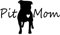 VOSAREA Auto Aufkleber wasserdichte Pit Mom Pitbull Pitbull Hund Aufkleber Auto Aufkleber Dekoration